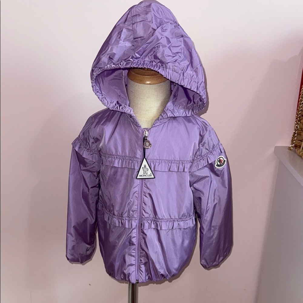 Moncler Toddler  Purple Hooded Jacket